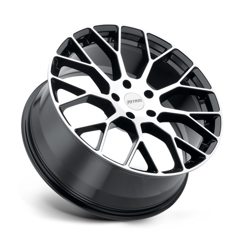 Petrol P2B GLOSS BLACK W/ MACH CUT FACE Wheel - image 3