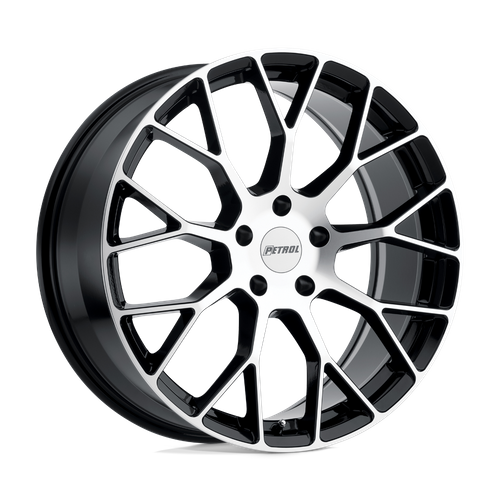 Petrol P2B GLOSS BLACK W/ MACH CUT FACE Wheel - image 2