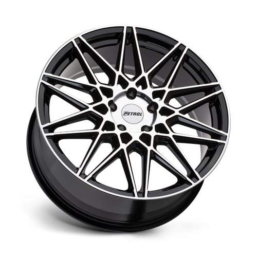 Petrol P3C GLOSS BLACK W/ MACH CUT FACE Wheel - image 3