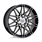 Load image into Gallery viewer, Petrol P3C GLOSS BLACK W/ MACH CUT FACE Wheel - image 2
