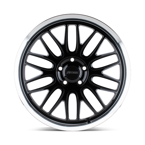 Petrol P4C GLOSS BLACK W/ MACH CUT LIP Wheel - image 4