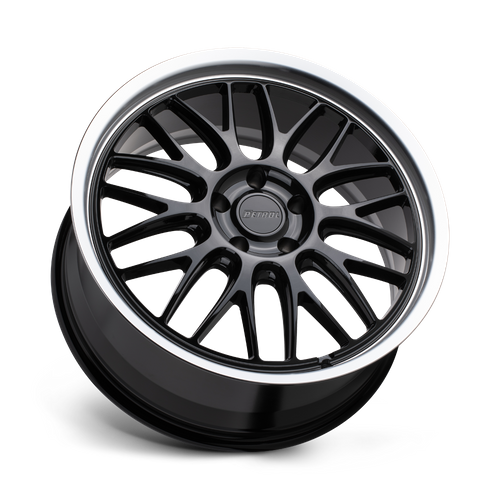Petrol P4C GLOSS BLACK W/ MACH CUT LIP Wheel - image 3