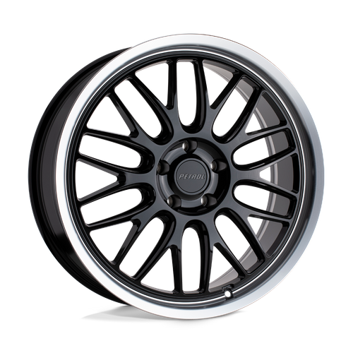 Petrol P4C GLOSS BLACK W/ MACH CUT LIP Wheel - image 2