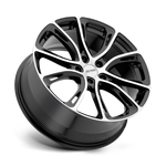 Load image into Gallery viewer, Petrol P5A GLOSS BLACK W/ MACH CUT FACE Wheel - image 3
