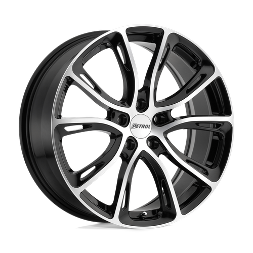 Petrol P5A GLOSS BLACK W/ MACH CUT FACE Wheel - image 2