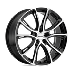 Load image into Gallery viewer, Petrol P5A GLOSS BLACK W/ MACH CUT FACE Wheel - image 2
