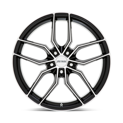 Petrol P5C GLOSS BLACK W/ MACH CUT FACE Wheel - image 4