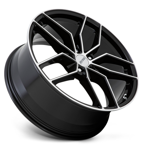 Petrol P5C GLOSS BLACK W/ MACH CUT FACE Wheel - image 3