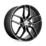 Load image into Gallery viewer, Petrol P5C GLOSS BLACK W/ MACH CUT FACE Wheel - image 2
