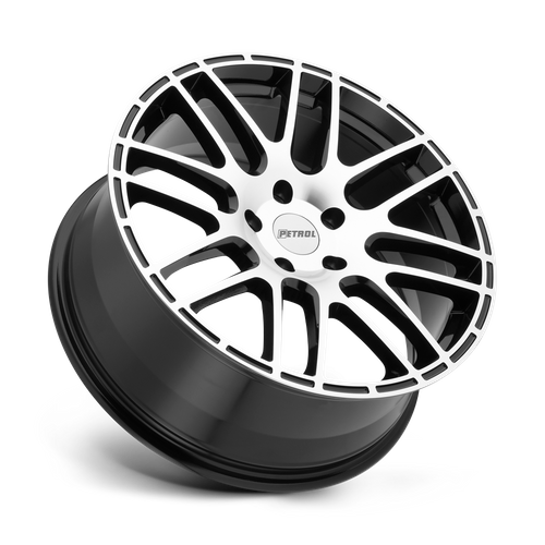 Petrol P6A GLOSS BLACK W/ MACH CUT FACE Wheel - image 3
