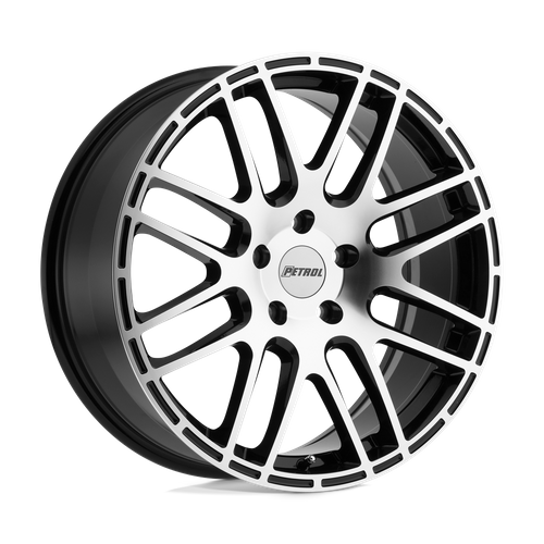 Petrol P6A GLOSS BLACK W/ MACH CUT FACE Wheel - image 2