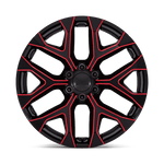 Load image into Gallery viewer, Performance Replicas PR177 GLOSS BLACK RED MILLED Wheel - image 4
