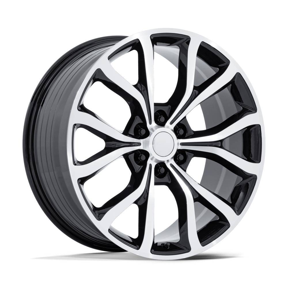 Performance Replicas PR230 GLOSS BLACK W/ MACHINED FACE Wheel - image 2