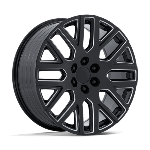 Performance Replicas PR231 GLOSS BLACK MILLED Wheel - image 1