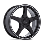 Load image into Gallery viewer, Petrol PE003 P2E GLOSS BLACK W/ MACHINED LIP Wheel - image 1
