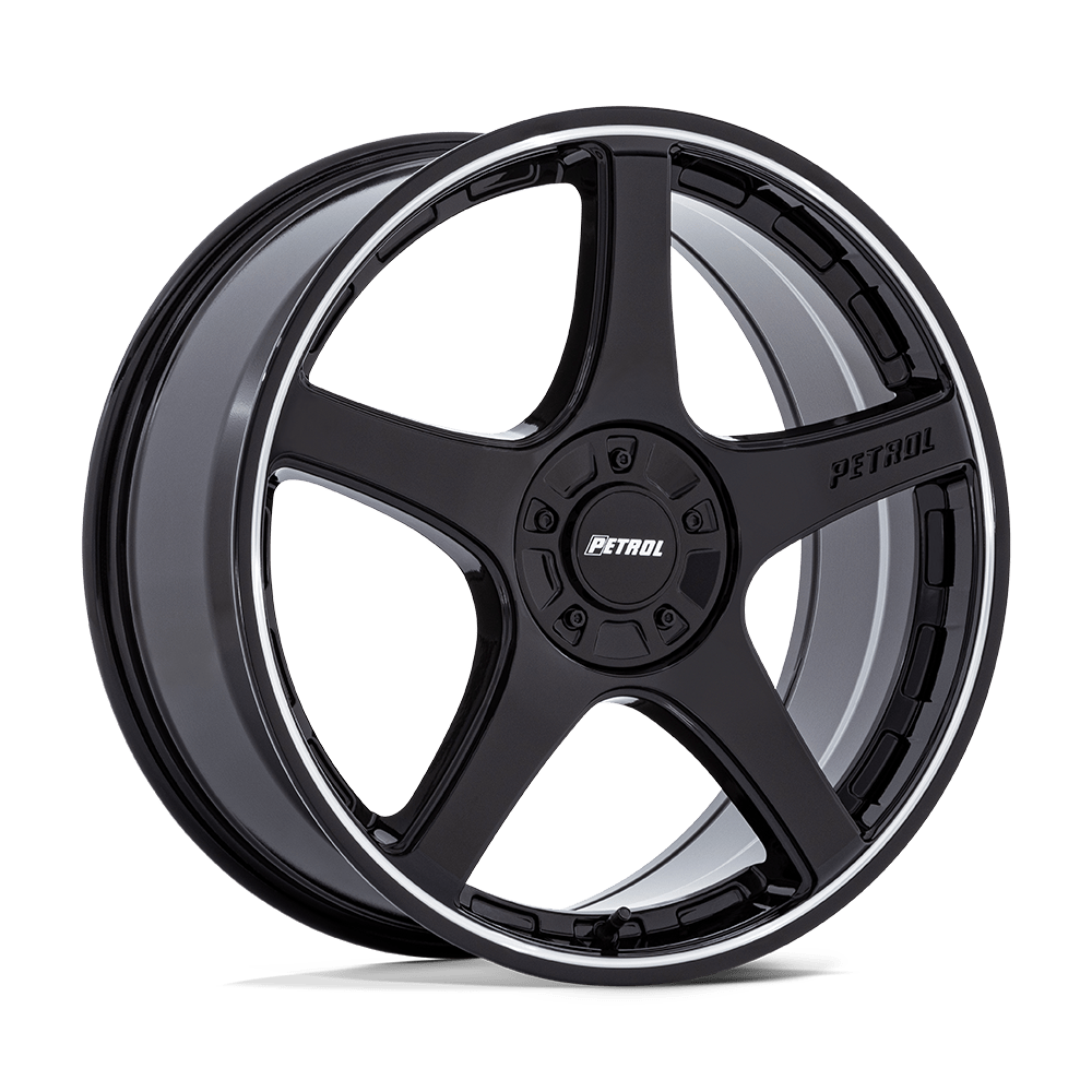 Petrol PE003 P2E GLOSS BLACK W/ MACHINED LIP Wheel - image 2