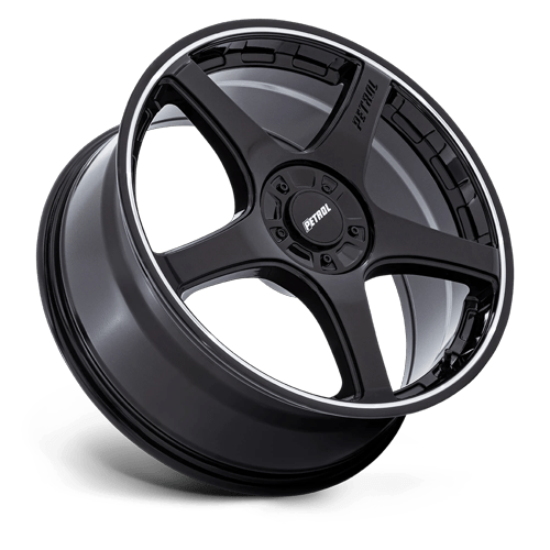 Petrol PE003 P2E GLOSS BLACK W/ MACHINED LIP Wheel - image 3