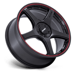 Load image into Gallery viewer, Petrol PE003 P2E MATTE BLACK W/ RED LIP Wheel - image 3
