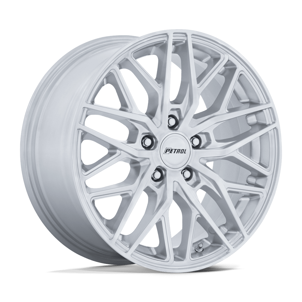 Petrol PE004 P3E MACHINED BRUSHED GLOSS SILVER Wheel - image 2