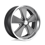 Load image into Gallery viewer, US Mags U120 ROADSTER MATTE GUN METAL MACHINED Wheel - image 1
