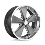 Load image into Gallery viewer, US Mags U120 ROADSTER MATTE GUN METAL MACHINED Wheel - image 2
