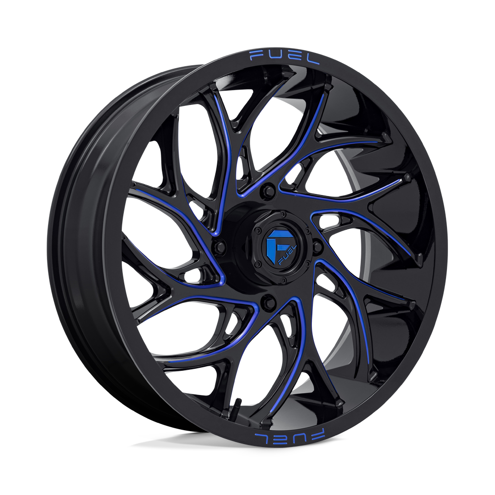 Fuel UTV D778 RUNNER UTV GLOSS BLACK MILLED CANDY BLUE Wheel - image 2