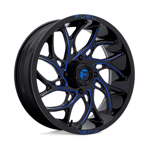 Fuel UTV D778 RUNNER UTV GLOSS BLACK MILLED CANDY BLUE Wheel - image 1