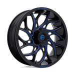 Load image into Gallery viewer, Fuel UTV D778 RUNNER UTV GLOSS BLACK MILLED CANDY BLUE Wheel - image 1
