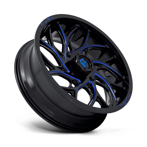 Fuel UTV D778 RUNNER UTV GLOSS BLACK MILLED CANDY BLUE Wheel - image 3