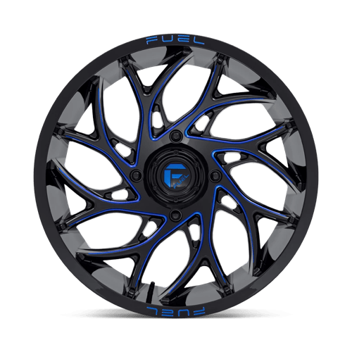Fuel UTV D778 RUNNER UTV GLOSS BLACK MILLED CANDY BLUE Wheel - image 4