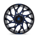 Load image into Gallery viewer, Fuel UTV D778 RUNNER UTV GLOSS BLACK MILLED CANDY BLUE Wheel - image 4
