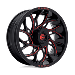 Load image into Gallery viewer, Fuel UTV D779 RUNNER UTV GLOSS BLACK MILLED CANDY RED Wheel - image 1

