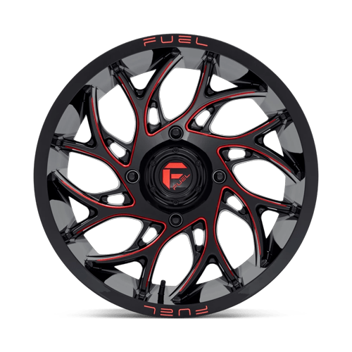 Fuel UTV D779 RUNNER UTV GLOSS BLACK MILLED CANDY RED Wheel - image 4