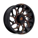 Load image into Gallery viewer, Fuel UTV D780 RUNNER UTV GLOSS BLACK MILLED ORANGE Wheel - image 1
