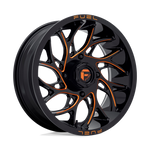 Load image into Gallery viewer, Fuel UTV D780 RUNNER UTV GLOSS BLACK MILLED ORANGE Wheel - image 2
