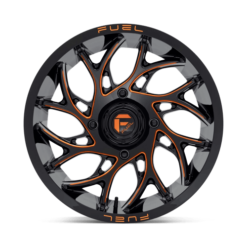 Fuel UTV D780 RUNNER UTV GLOSS BLACK MILLED ORANGE Wheel - image 4