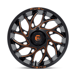 Load image into Gallery viewer, Fuel UTV D780 RUNNER UTV GLOSS BLACK MILLED ORANGE Wheel - image 4
