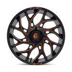 Load image into Gallery viewer, Fuel UTV D780 RUNNER UTV GLOSS BLACK MILLED ORANGE Wheel - image 8
