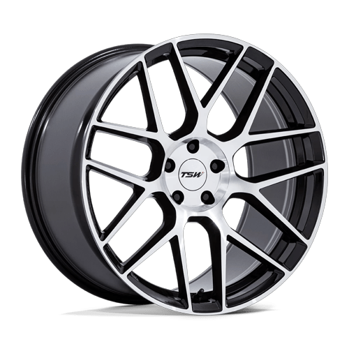 TSW TW002 LASARTHE GLOSS BLACK MACHINED Wheel - image 1