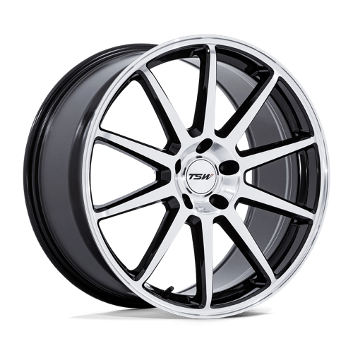 TSW TW004 CANARD GLOSS BLACK W/ MACHINED FACE Wheel - image 1
