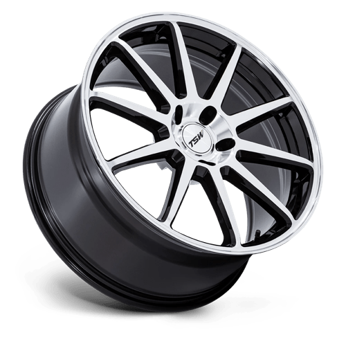 TSW TW004 CANARD GLOSS BLACK W/ MACHINED FACE Wheel - image 3