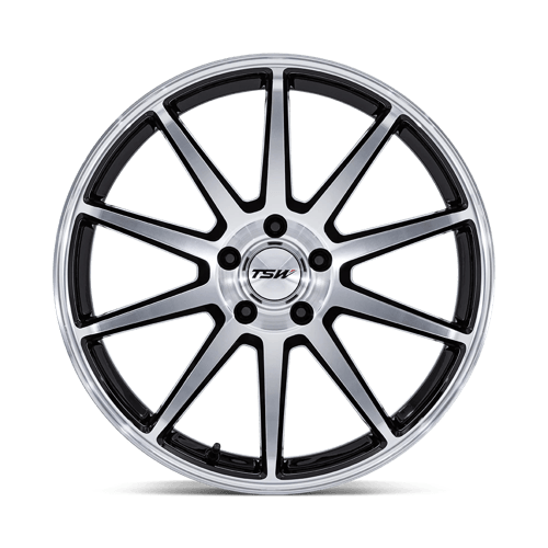 TSW TW004 CANARD GLOSS BLACK W/ MACHINED FACE Wheel - image 4