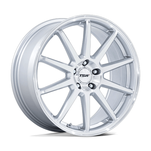 TSW TW004 CANARD GLOSS SILVER W/ MACHINED FACE Wheel - image 1