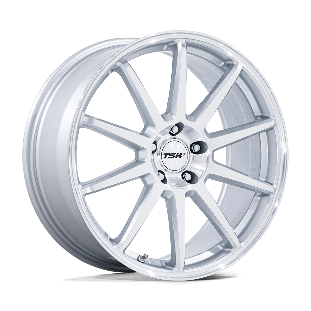 TSW TW004 CANARD GLOSS SILVER W/ MACHINED FACE Wheel - image 2