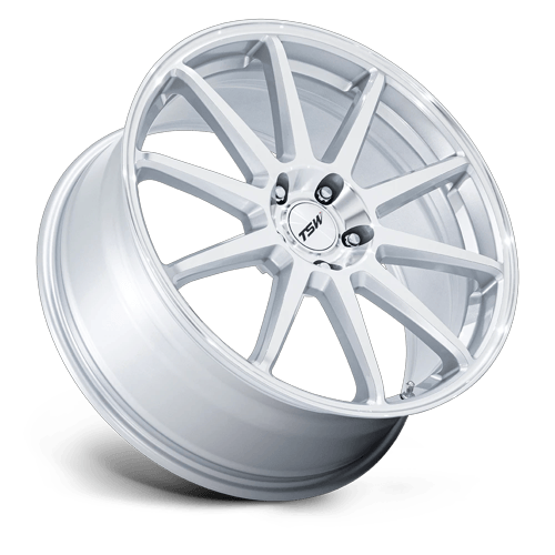 TSW TW004 CANARD GLOSS SILVER W/ MACHINED FACE Wheel - image 3