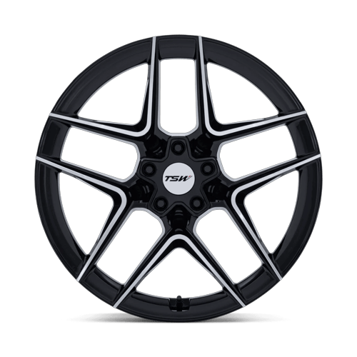 TSW TW008 SLIPSTREAM GLOSS BLACK W/ MACHINED FACE Wheel - image 4