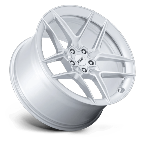 TSW TW008 SLIPSTREAM GLOSS SILVER W/ MACHINED FACE Wheel - image 3