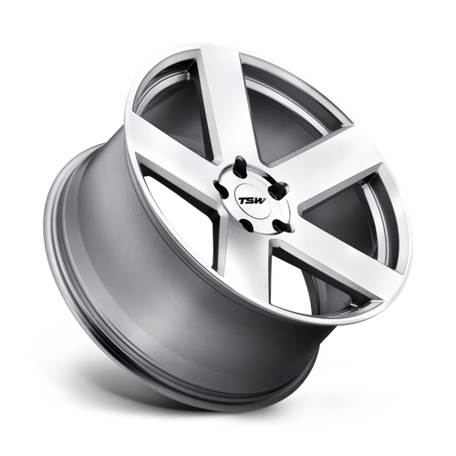 TSW BRISTOL SILVER W/ MIRROR CUT FACE Wheel - image 3