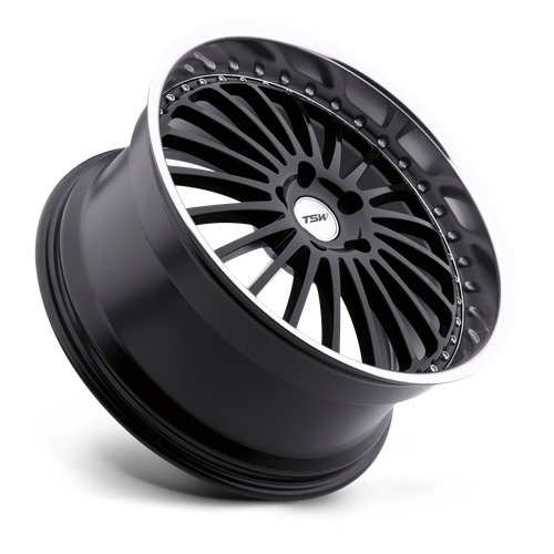 TSW SILVERSTONE GLOSS BLACK W/ MIRROR CUT LIP Wheel - image 3