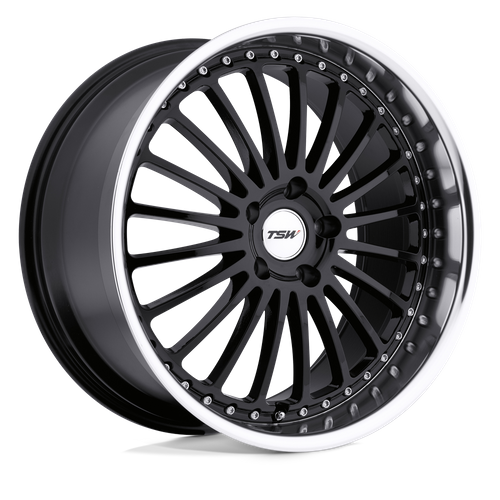 TSW SILVERSTONE GLOSS BLACK W/ MIRROR CUT LIP Wheel - image 2